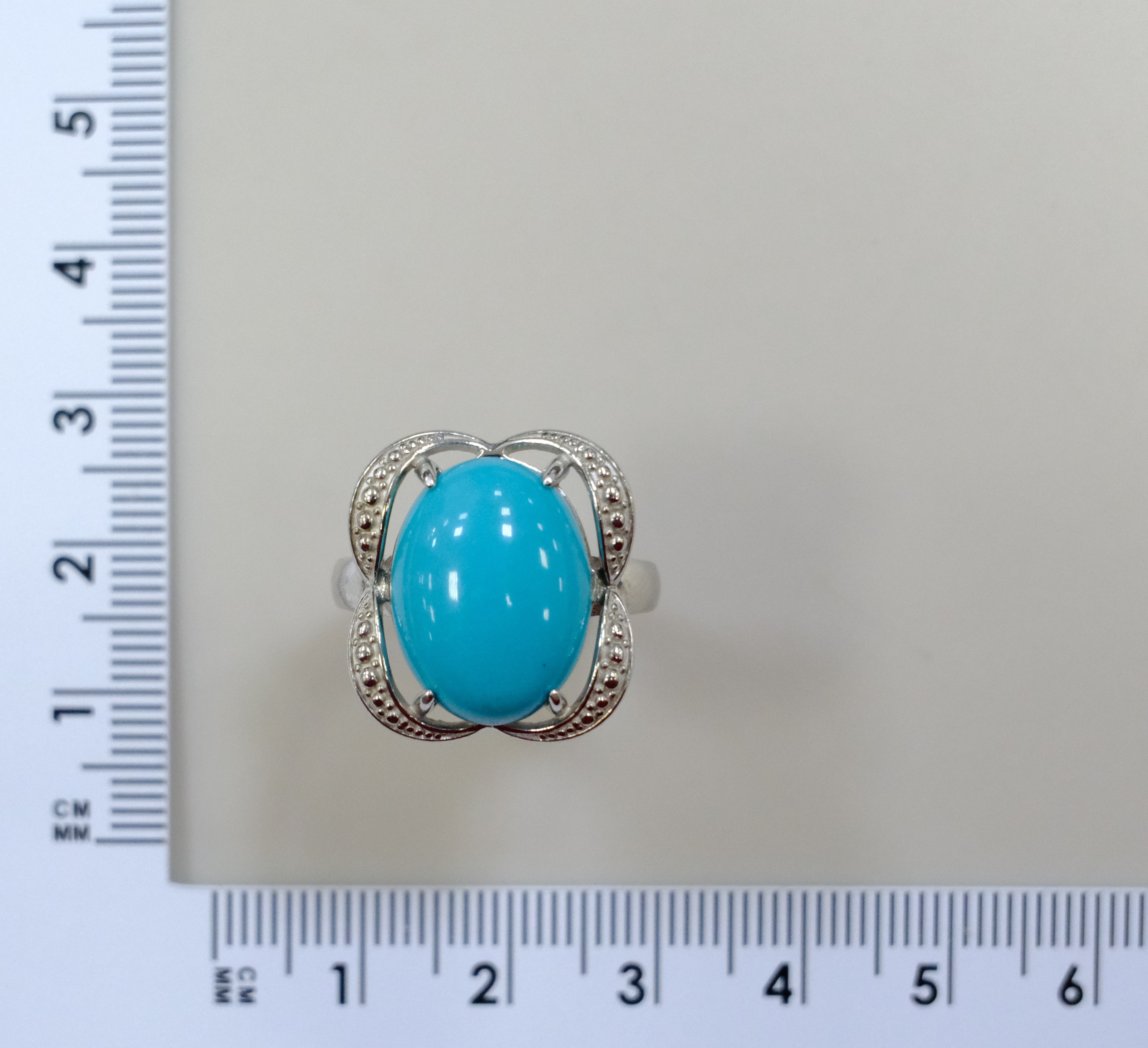 Серебряное кольцо с бирюзой